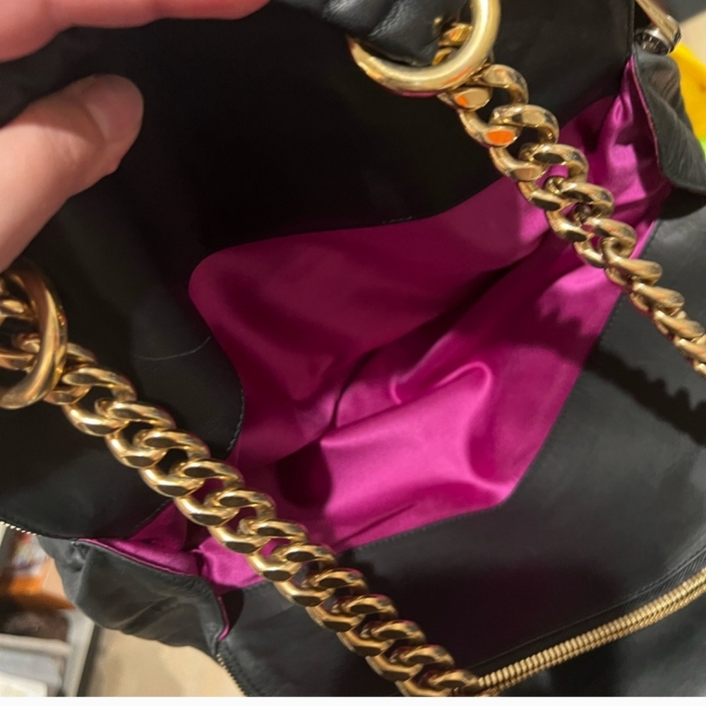 🖤NEW WITH TAG🖤 Luxurious Henri Bendel Satchel w Mirror - Picture 14 of 17